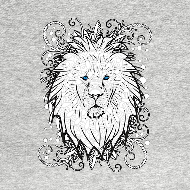 Mandala Lion, Be the Lion by Vin Zzep